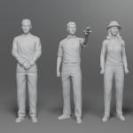 The Invaders Flying Saucer - 8 Figure Set - 1:35