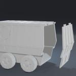 GI Joe Adventure Team Mobile Support Vehicle - 3.75 inch tall figures