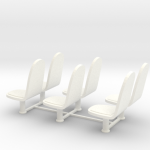Lost in Space - Chariot seating without seat belts - 1:35 1:24