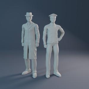 Green Hornet and Kato - Standing - 2 Figure Set - 1:35 1:24