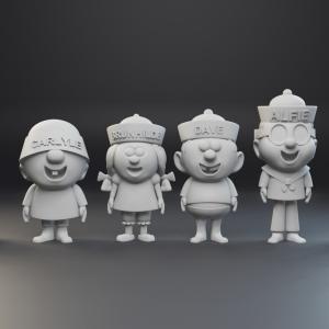 Captain Crunch - 6 Figure Set - 1:24