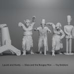 Laurel Hardy Babes in Toyland 9-piece Set - 1:18