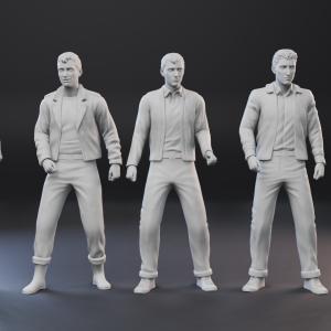 Grease T-Birds -5 Figures - 1:24