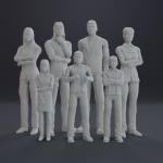 The Partridge Family Bus - 10" 6 Piece Bus and 7 FIGURES - 1:35