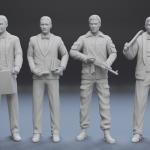 James Bond Corgi 13 Figure Set - 1:24